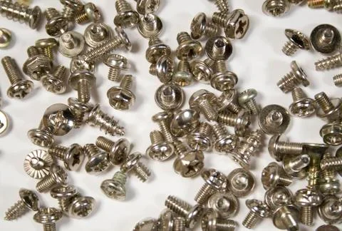 Screws isolated Stock Photos