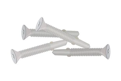 Screws isolated on white background. Stock Illustration