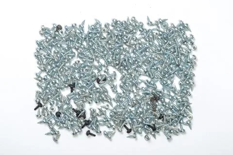 Screws isolated on white background Fotos de archivo