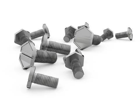 Screws isolated on white イラスト素材