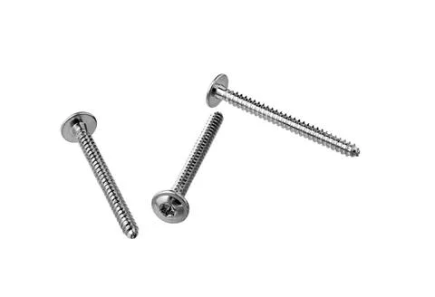 Screws isolated on white. Stock Photos