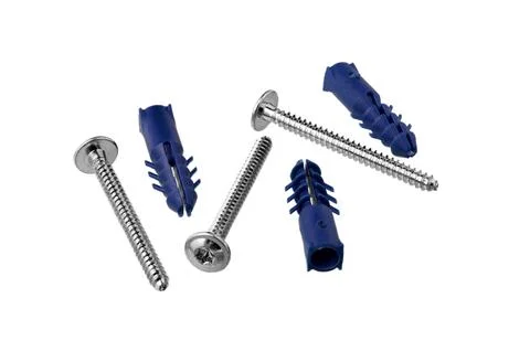 Screws isolated on white. Stock Photos