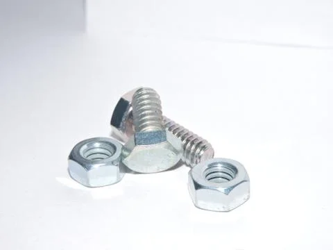 Screws on the table Stock-Fotos