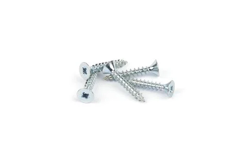 Screws on white background Stock Photos