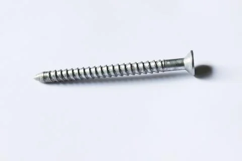 Screws on a white background Stock Photos