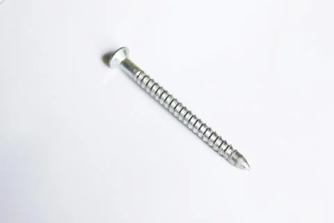 Screws on a white background Stock Photos