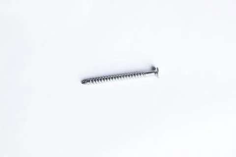 Screws on a white background Stock Photos