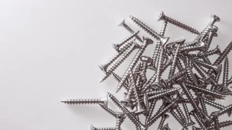 Screws with white background Stock Photos