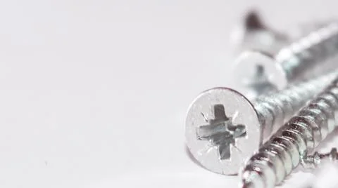 Screws with white background Stock Photos