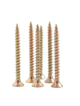 Screws on a white background Stock Photos