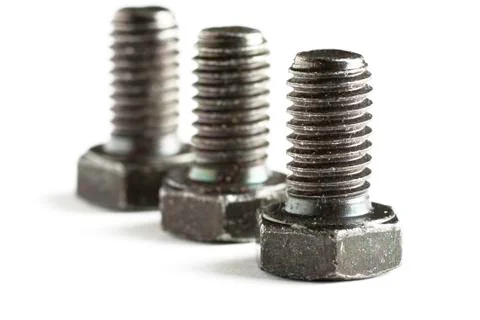 Screws on White Stock Photos