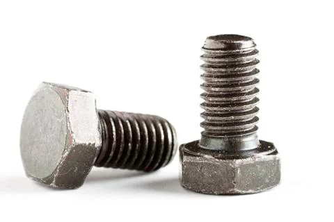 Screws on White Stock Photos