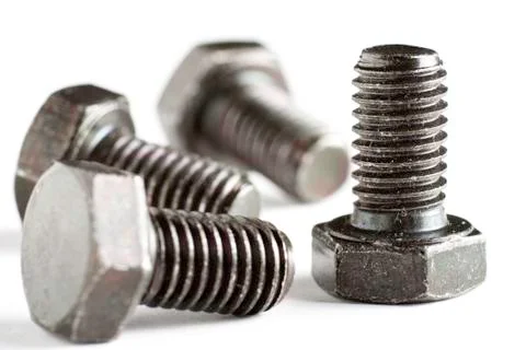 Screws on White Stock Photos