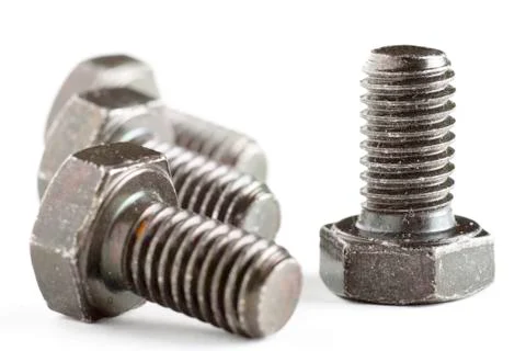 Screws on White Stock Photos