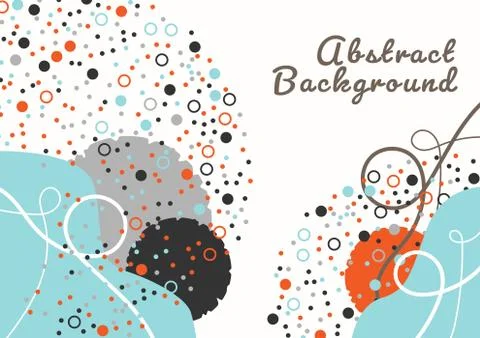 Scribble abstract design background. Dynamic composition with copy space. Stock Illustration