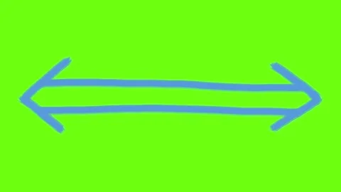 Scribble Arrow green screen. Animated sy... | Stock Video | Pond5