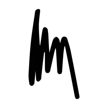 Scribble brush abstract element, charcoal stroke curly line set illustratio.. Illustrazione stock