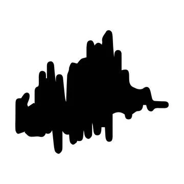 Scribble brush abstract element, charcoal stroke curly line set illustratio.. Illustrazione stock