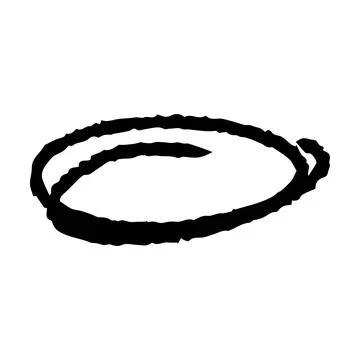 Scribble brush abstract element, charcoal stroke curly line set illustratio.. Stock Illustration