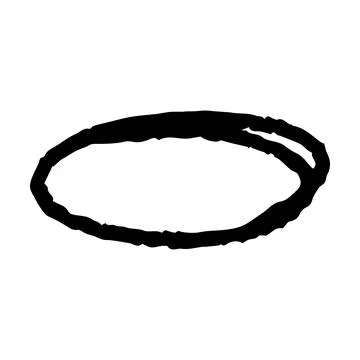 Scribble brush abstract element, charcoal stroke curly line set illustratio.. Stock Illustration