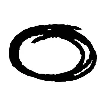 Scribble brush abstract element, charcoal stroke curly line set illustratio.. Stock Illustration