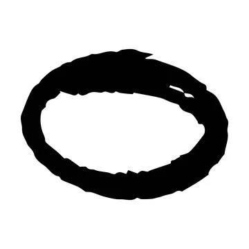 Scribble brush abstract element, charcoal stroke curly line set illustratio.. Stock Illustration