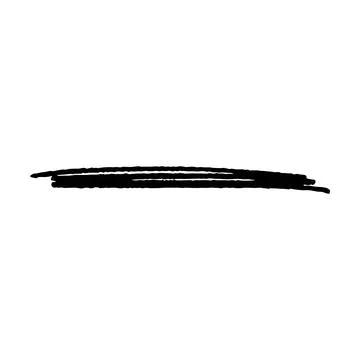 Scribble brush abstract element, charcoal stroke curly line set illustratio.. Stock Illustration
