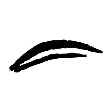 Scribble brush abstract element, charcoal stroke curly line set illustratio.. Stock Illustration