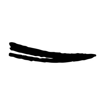 Scribble brush abstract element, charcoal stroke curly line set illustratio.. Illustrazione stock