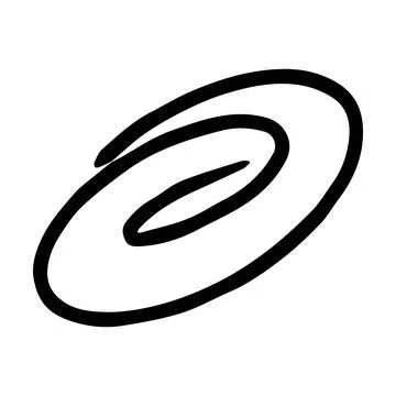 Scribble brush abstract element, charcoal stroke curly line set illustratio.. Stock Illustration