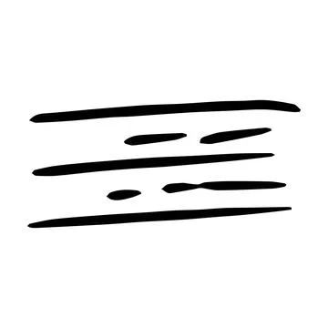 Scribble brush abstract element, charcoal stroke curly line set illustratio.. Stock Illustration