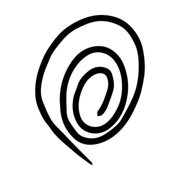 Scribble brush abstract element, charcoal stroke curly line set illustratio.. Stock Illustration