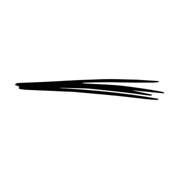 Scribble brush stroke element, abstract charcoal curly line illustration fo.. Stock Illustration
