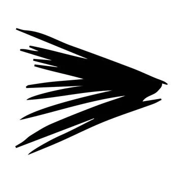 Scribble brush stroke element, abstract charcoal curly line illustration fo.. Stock Illustration