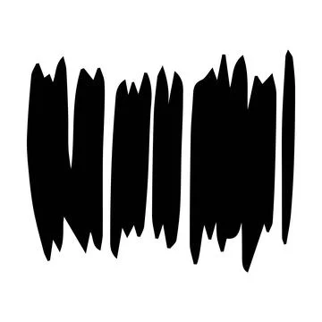 Scribble brush stroke element, abstract charcoal curly line illustration fo.. Stock Illustration