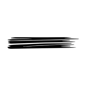 Scribble brush stroke element, abstract charcoal curly line illustration fo.. Stock Illustration