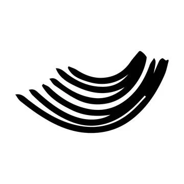 Scribble brush stroke element, abstract charcoal curly line illustration fo.. Stock Illustration