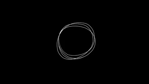 Scribble Circle Animation Stock Footage 119568846