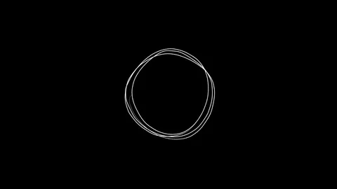 Scribble Circle Animation [randomized] Stock Footage 119568823