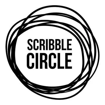 Scribble Circle Vector イラスト素材