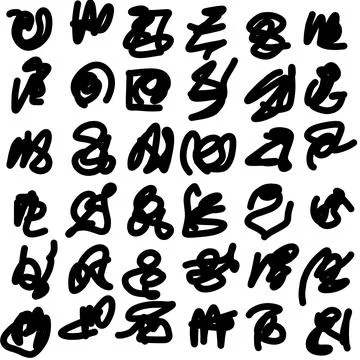 Scribble doodle art Stock Illustration