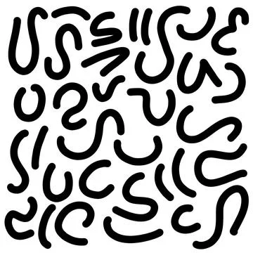 Scribble doodle art Stock Illustration