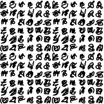 Scribble doodle art Stock Illustration