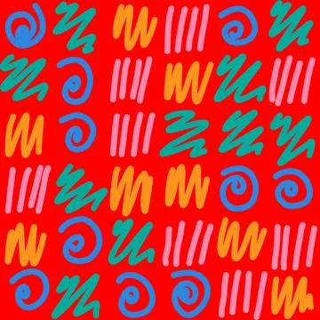 Scribble doodle art Stock Illustration