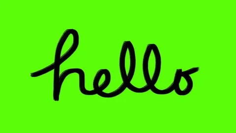 Scribble Doodle Hand Drawn Animation Green Screen Video stock 101909581