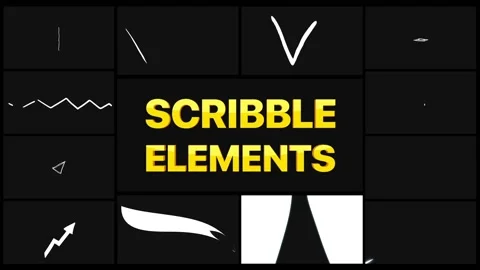 Scribble Elements  | After Effects Stock After Effects
