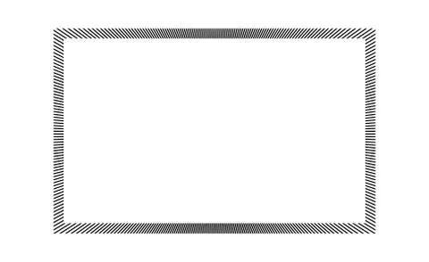 Scribble geometric hatching along the rim frame rectangle. 스톡 일러스트