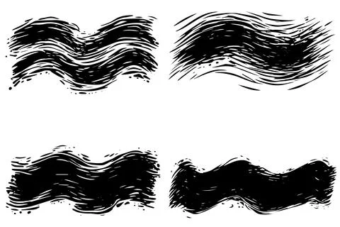 Scribble grunge texture. Square abstract background design. Line vector drawing. Stock Illustration