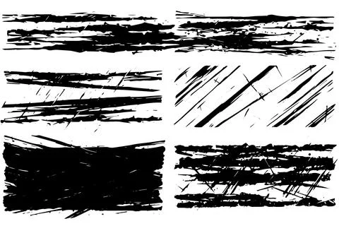 Scribble grunge texture. Square abstract background design. Line vector drawing. Stock Illustration