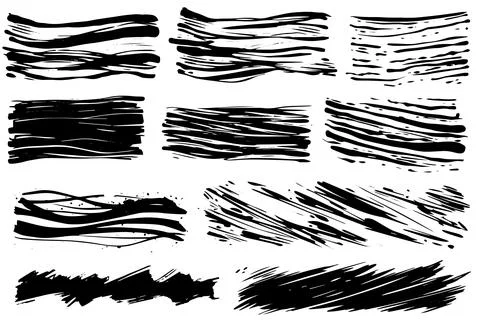 Scribble grunge texture. Square abstract background design. Line vector drawing. Stock Illustration
